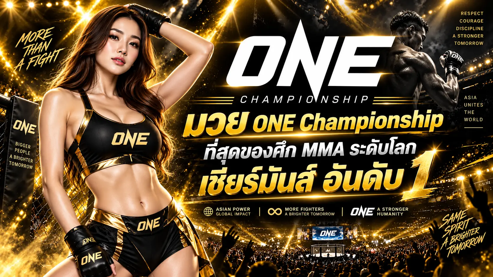 มวยONE Championship ที่สุดของศึก MMA ระดับโลกเชียร์มันส์ อันดับ 1