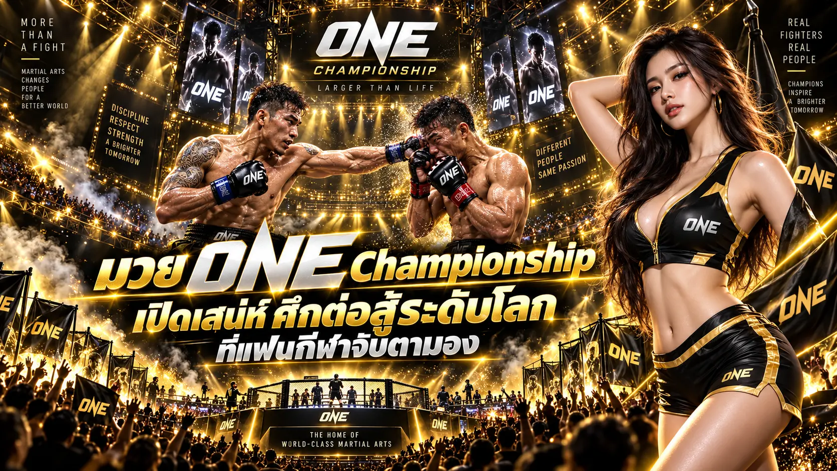 มวยONE Championship เปิดเสน่ห์ศึกต่อสู้ระดับโลก 2026 ที่แฟนกีฬาจับตามอง